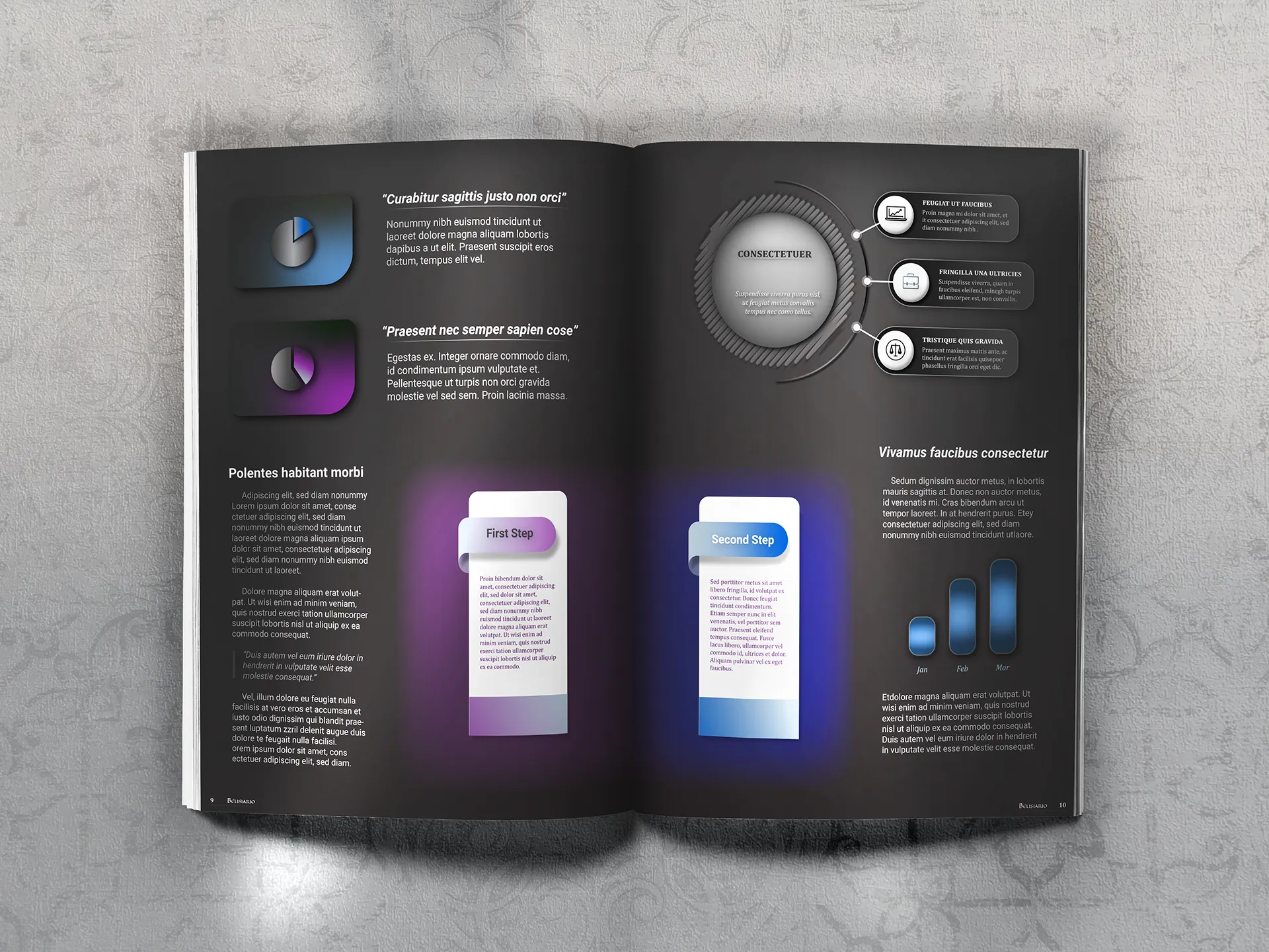 Final version of an article of two pages about stock market elaborated on the software Adobe InDesign.